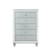 Gunnison 5-drawer Chest Silver Metallic - Visions in Furniture (La Mirada, CA)