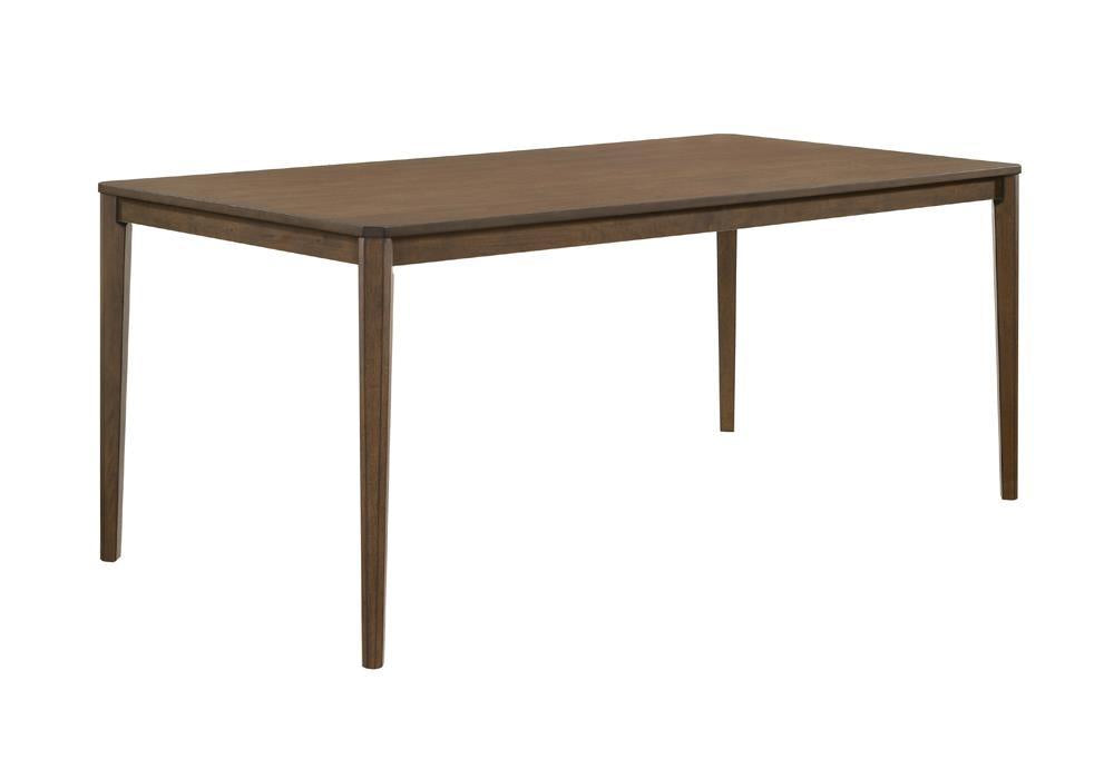 Wethersfield Dining Table with Clipped Corner Medium Walnut - Visions in Furniture (La Mirada, CA)