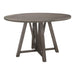 Athens Round Counter Height Table with Drop Leaf Barn Grey - Visions in Furniture (La Mirada, CA)