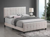 Fairfield Queen Upholstered Panel Bed Beige - Visions in Furniture (La Mirada, CA)