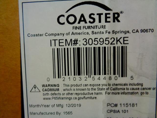 Fairfield Eastern King Upholstered Panel Bed Beige - Visions in Furniture (La Mirada, CA)