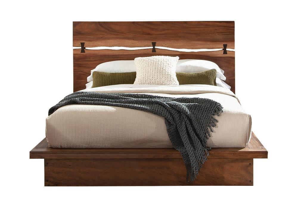 Winslow California King, E.King & Queen Bed Smokey Walnut and Coffee Bean - Visions in Furniture (La Mirada, CA)