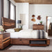 Winslow California King, E.King & Queen Bed Smokey Walnut and Coffee Bean - Visions in Furniture (La Mirada, CA)
