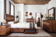 Winslow California King, E.King & Queen Bed Smokey Walnut and Coffee Bean - Visions in Furniture (La Mirada, CA)