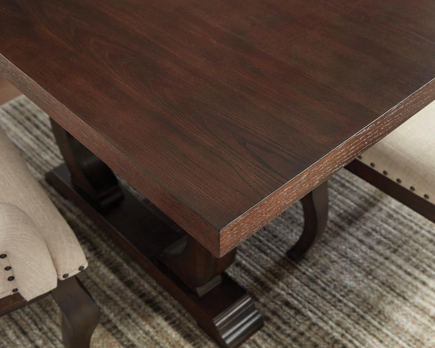 Brockway Trestle Dining Table Antique Java - Visions in Furniture (La Mirada, CA)