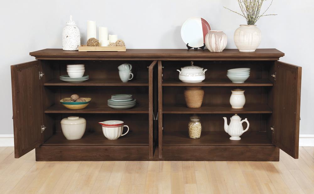 Brockway 4-door Server Antique Java - Visions in Furniture (La Mirada, CA)