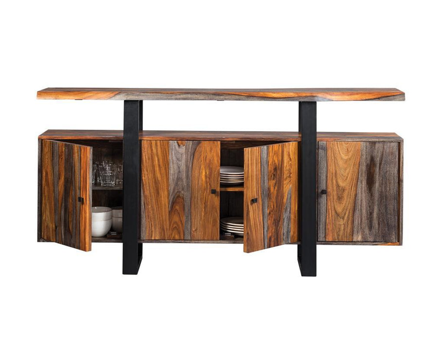 Ditman Server Grey and Black - Visions in Furniture (La Mirada, CA)