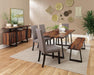 Ditman Live Edge Dining Bench Grey Sheesham and Black - Visions in Furniture (La Mirada, CA)