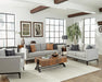 Apperson Cushioned Back Sofa Light Grey - Visions in Furniture (La Mirada, CA)