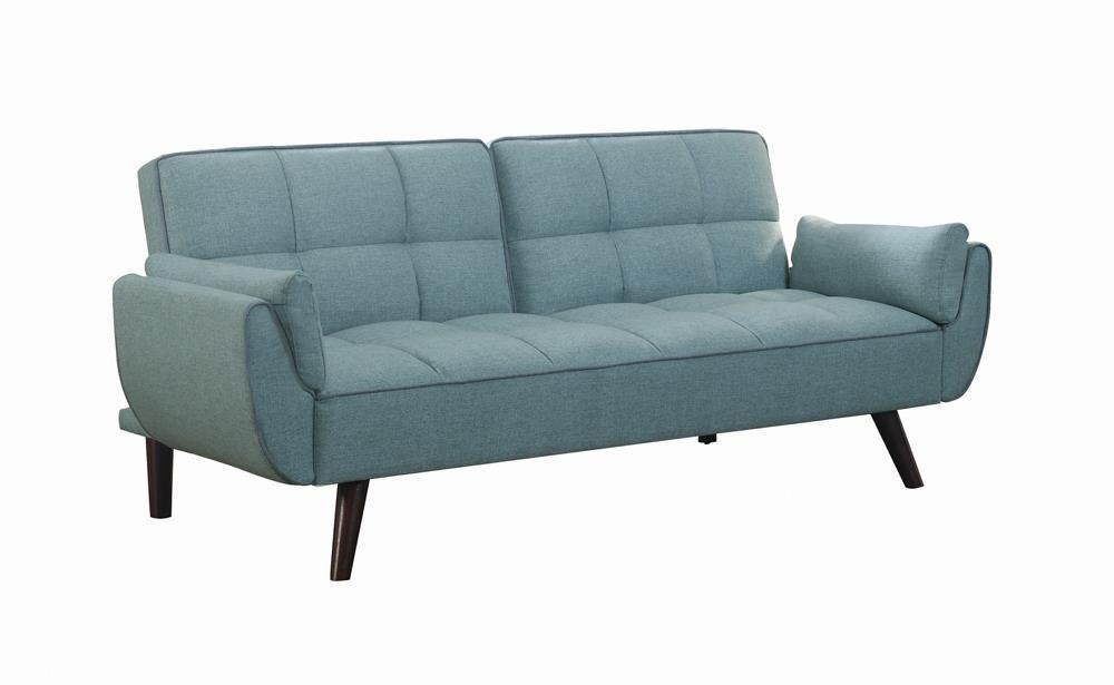 Caufield Biscuit-tufted Sofa Bed Turquoise Blue - Visions in Furniture (La Mirada, CA)