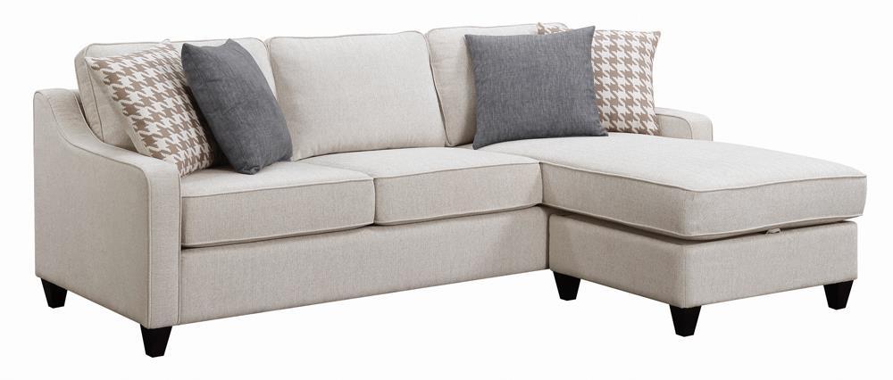 Mcloughlin Upholstered Sectional Platinum - Visions in Furniture (La Mirada, CA)