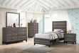 Watson Twin Panel Bed Grey Oak - Visions in Furniture (La Mirada, CA)