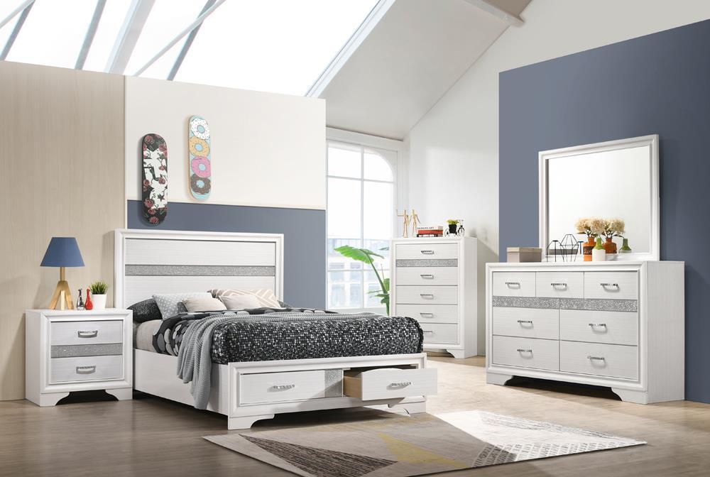 Miranda Full Storage Bed White - Visions in Furniture (La Mirada, CA)