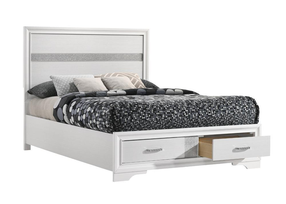 Miranda Full Storage Bed White - Visions in Furniture (La Mirada, CA)