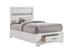 Miranda Twin Storage Bed White - Visions in Furniture (La Mirada, CA)