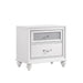 Barzini 2-drawer Nightstand White - Visions in Furniture (La Mirada, CA)
