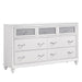 Barzini 7-drawer Dresser White - Visions in Furniture (La Mirada, CA)