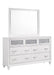 Barzini Rectangle Dresser Mirror White - Visions in Furniture (La Mirada, CA)