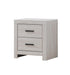 Brantford 2-drawer Nightstand Coastal White - Visions in Furniture (La Mirada, CA)