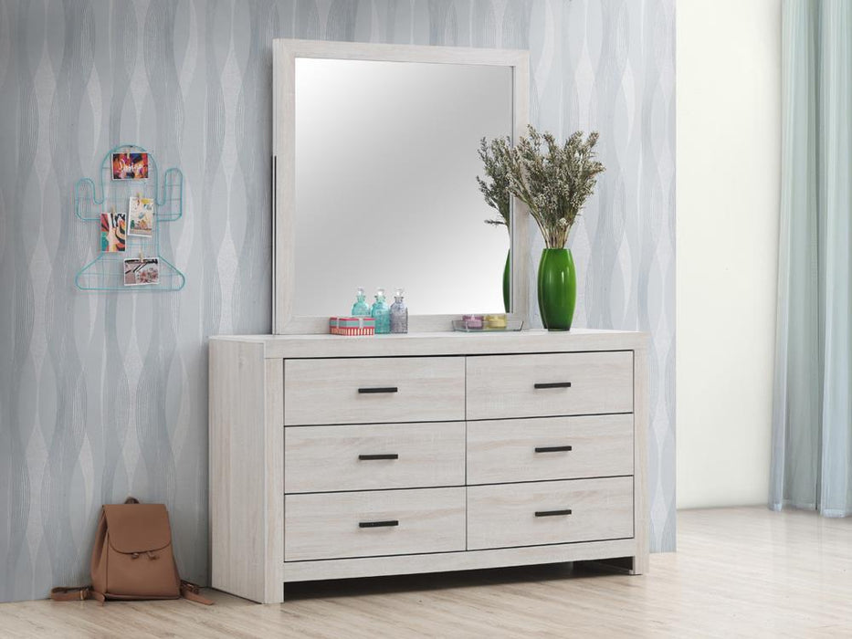 Brantford 6-drawer Dresser Coastal White - Visions in Furniture (La Mirada, CA)