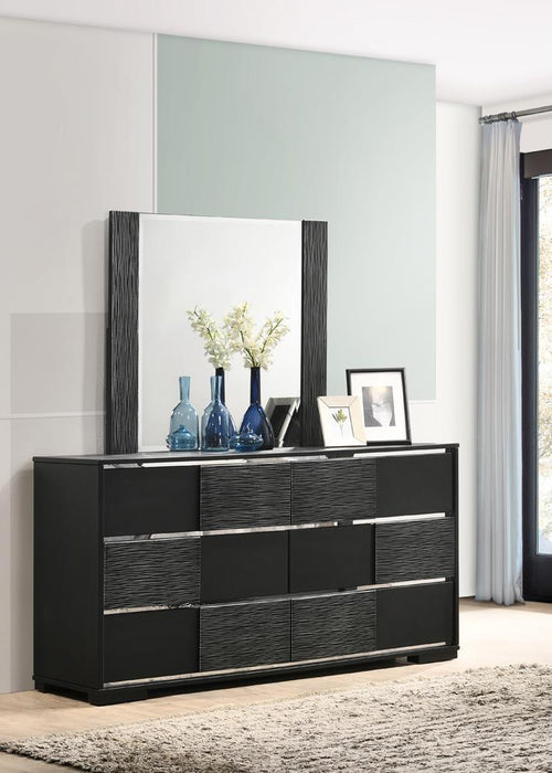 Blacktoft 6-drawer Dresser Black - Visions in Furniture (La Mirada, CA)