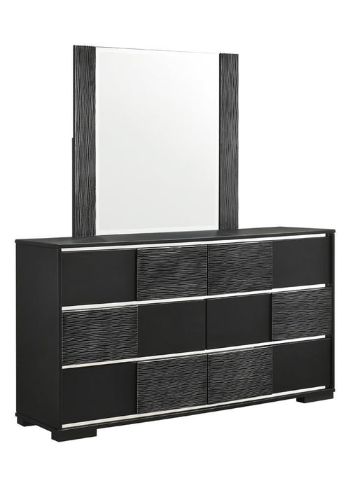 Blacktoft Rectangle Dresser Mirror Black - Visions in Furniture (La Mirada, CA)