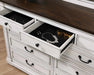 Hillcrest 9-drawer Dresser Dark Rum and White - Visions in Furniture (La Mirada, CA)