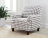 Glenn Upholstered Accent Chair Grey - Visions in Furniture (La Mirada, CA)