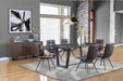 Aiken Upholstered Tufted Side Chairs Brown (Set of 4) - Visions in Furniture (La Mirada, CA)