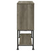 Claremont Sliding Door Bar Cabinet with Lower Shelf Grey Driftwood - Visions in Furniture (La Mirada, CA)