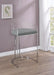 Thermosolis Acrylic Back Bar Stools Grey and Chrome (Set of 2) - Visions in Furniture (La Mirada, CA)