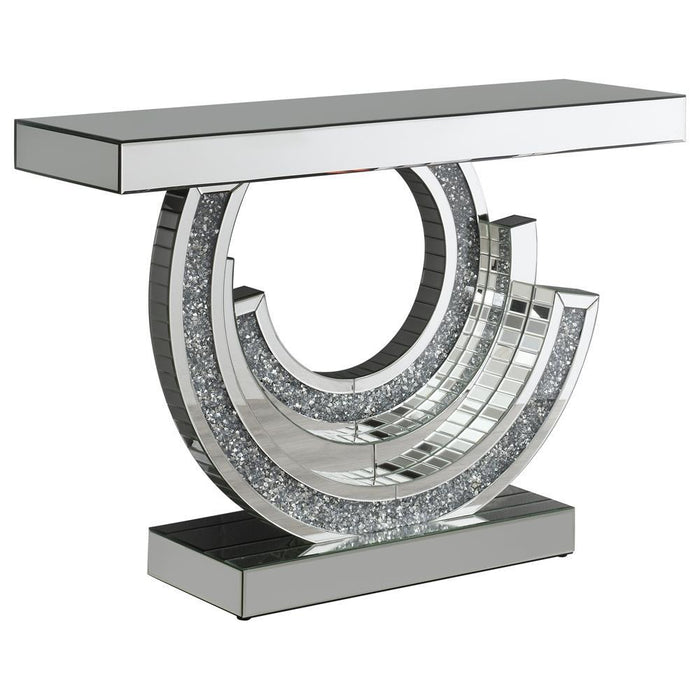 Imogen Multi-dimensional Console Table Silver - Visions in Furniture (La Mirada, CA)