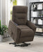 Henrietta Power Lift Recliner with Storage Pocket Brown - Visions in Furniture (La Mirada, CA)
