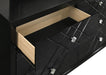 Penelope 6-drawer Dresser Black - Visions in Furniture (La Mirada, CA)