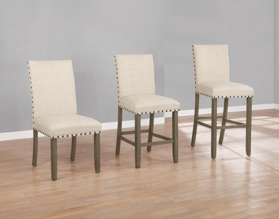 Ralland Upholstered Side Chairs Beige and Rustic Brown (Set of 2) - Visions in Furniture (La Mirada, CA)