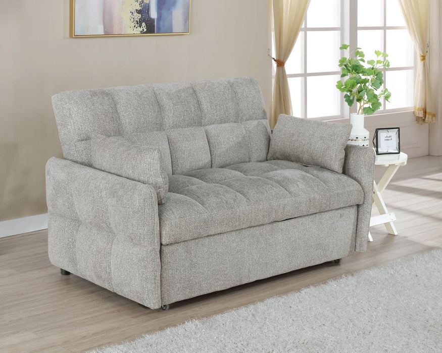 Cotswold Tufted Cushion Sleeper Sofa Bed Light Grey - Visions in Furniture (La Mirada, CA)