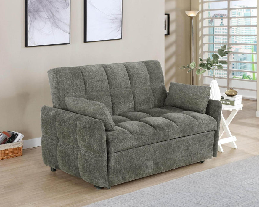 Cotswold Tufted Cushion Sleeper Sofa Bed Dark Grey - Visions in Furniture (La Mirada, CA)