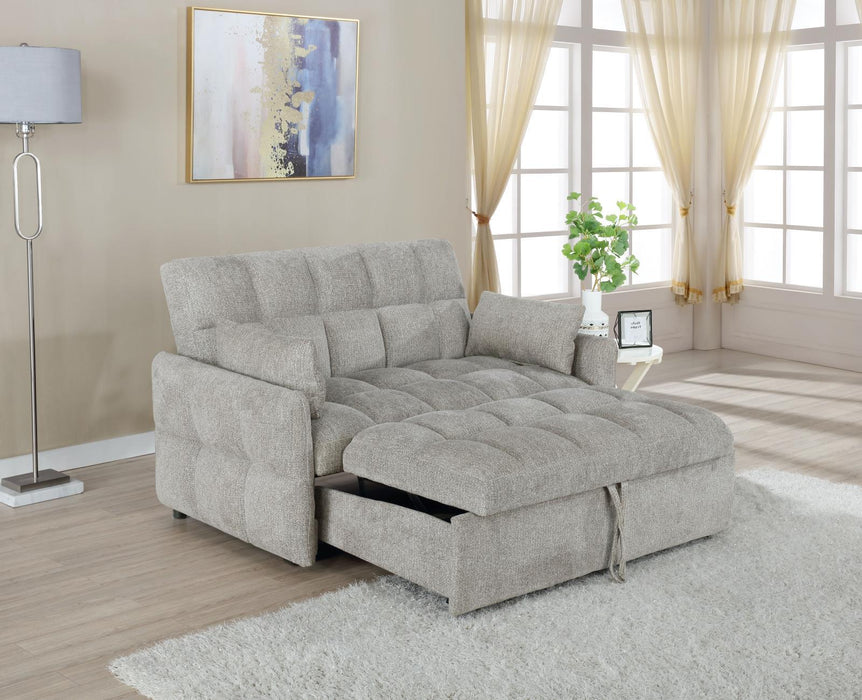 Cotswold Tufted Cushion Sleeper Sofa Bed Light Grey - Visions in Furniture (La Mirada, CA)