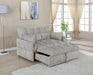 Cotswold Tufted Cushion Sleeper Sofa Bed Light Grey - Visions in Furniture (La Mirada, CA)