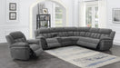 Bahrain 6-piece Upholstered Power Sectional Charcoal - Visions in Furniture (La Mirada, CA)