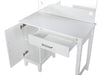 Elijah Vanity Set with LED Lights White and Dark Grey - Visions in Furniture (La Mirada, CA)