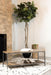 Gerbera Accent Bench with Slat Shelf Natural and Gunmetal - Visions in Furniture (La Mirada, CA)