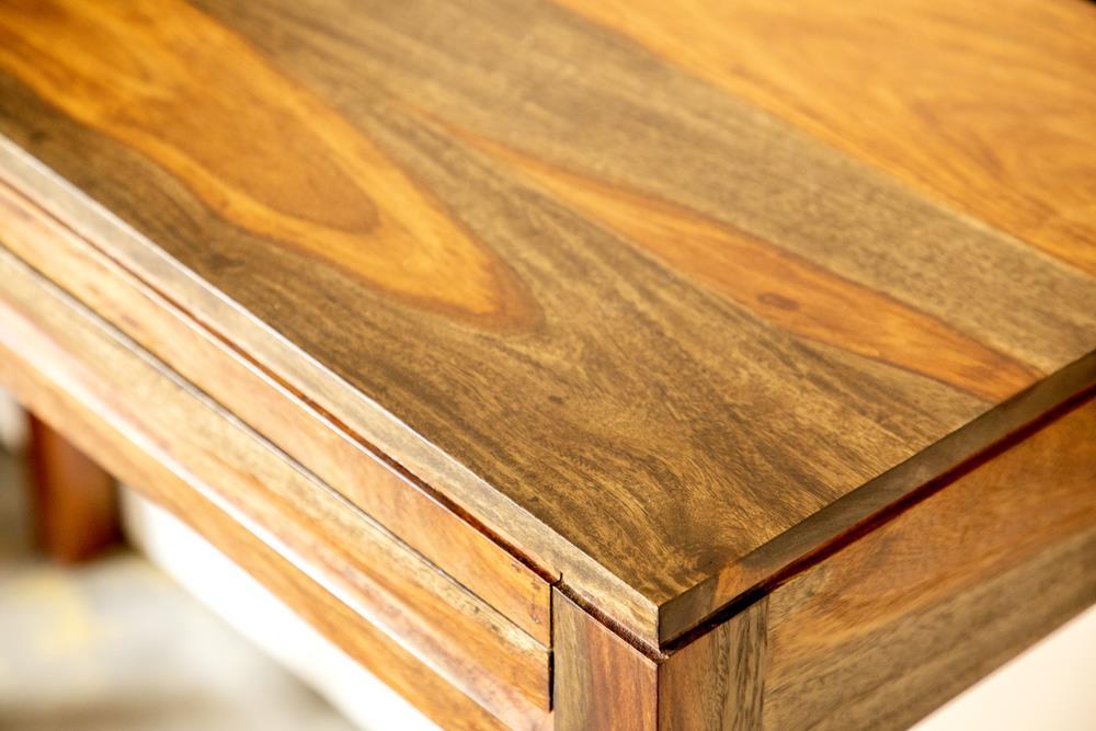 Jamesia Rectangular 2-drawer Console Table Warm Chestnut - Visions in Furniture (La Mirada, CA)