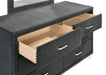 Melody 6-drawer Upholstered Dresser Grey - Visions in Furniture (La Mirada, CA)