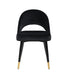 Lindsey Arched Back Upholstered Side Chairs Black (Set of 2) - Visions in Furniture (La Mirada, CA)