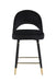 Lindsey Arched Back Upholstered Counter Height Stools Black (Set of 2) - Visions in Furniture (La Mirada, CA)