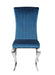 Betty Upholstered Side Chairs Teal and Chrome (Set of 4) - Visions in Furniture (La Mirada, CA)