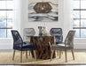 Nakia Woven Rope Dining Chairs Dark Navy (Set of 2) - Visions in Furniture (La Mirada, CA)