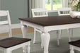 Madelyn Dining Table with Extension Leaf Dark Cocoa and Coastal White - Visions in Furniture (La Mirada, CA)
