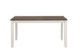 Fortress 7-piece Dining Set Chestnut and Vintage White - Visions in Furniture (La Mirada, CA)